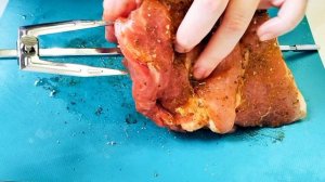 🥩🍅🧅Новый эксперимент!💯Мясо на вертеле в мини печи, шашлык в духовке🌿