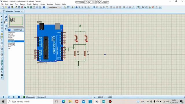 Simulasi tampilan serial monitor di Proteus смотреть онлайн