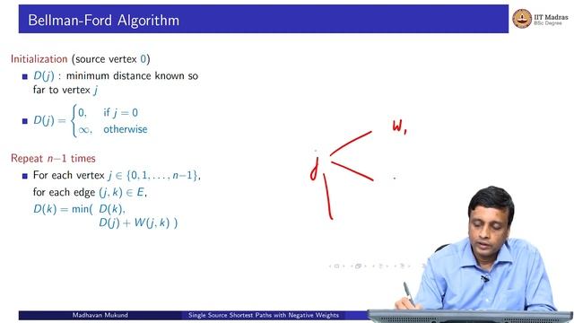 W5L3_Single Sourse Shortest Paths with Negative Weights (Bellman-Ford Algorithm) смотреть онлайн