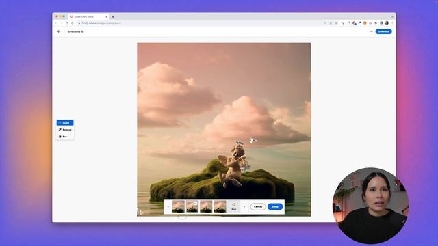 ADOBE GENERATIVE FILL IN PHOTOSHOP смотреть онлайн