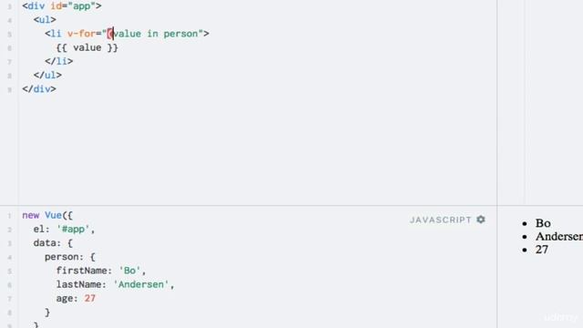 Vue.js 026 Looping through object properties смотреть онлайн
