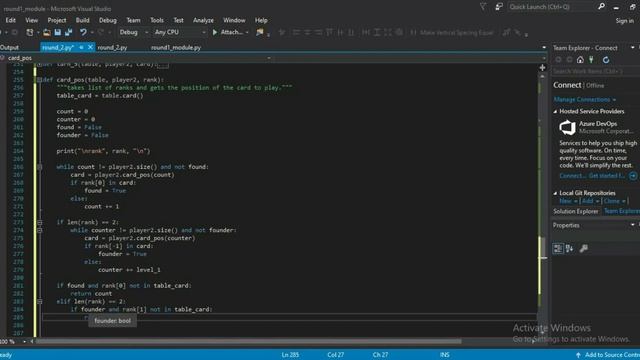 python card game part 6, game functions level 5 смотреть онлайн