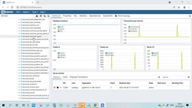 ODOO PostgreSQL database: Part 4 - PGAdmin tool смотреть онлайн