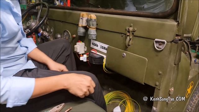 Chuyển Đổi xe Jeep Cổ 1967 Từ Máy Xăng Sang Động Cơ Điện - ĐỘ Xe JEEP ĐIỆN смотреть онлайн