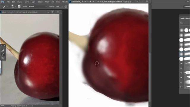 Speedpaint: How To Draw Cherry In Photoshop 2021 With Xp Pen смотреть онлайн