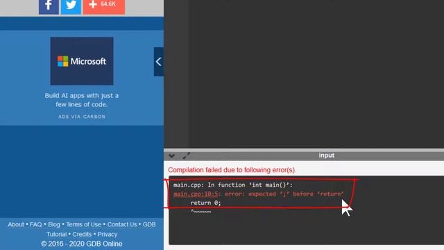 Online CPP Compiler смотреть онлайн