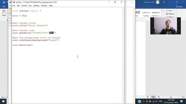 Python Lecture64(Creating a root window, Creating a Canvas) смотреть онлайн