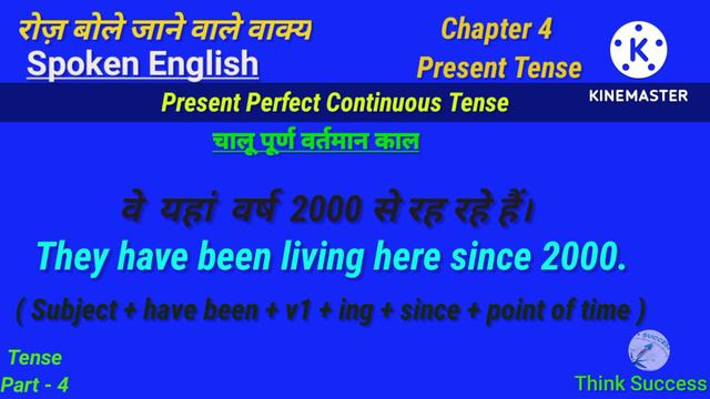 Present Perfect Continuous Tense // Spoken English // Chapter 4 // Part 4 @ThinkSuccessAkshtaGour смотреть онлайн