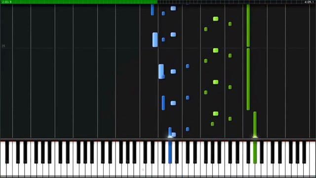 Clair de Lune PIANO TUTORIAL Cover (Synthesia) смотреть онлайн