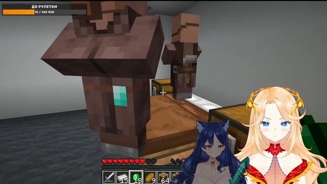 Снежа Представляет Себя Жителем Деревни в Minecraft! смотреть онлайн