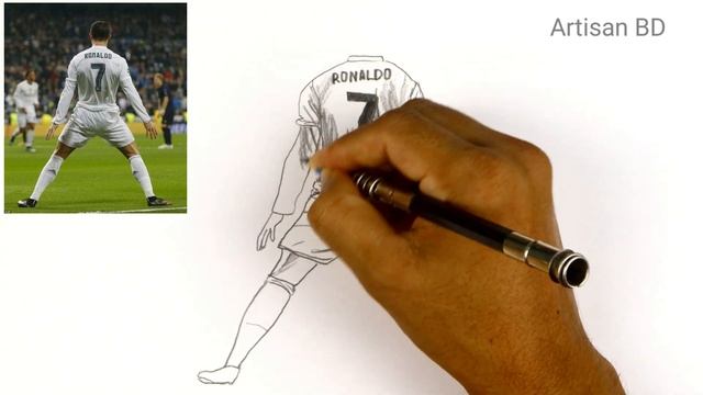 How to Draw Cristiano Ronaldo / Cr7 From Qatar World Cup 2022 смотреть онлайн