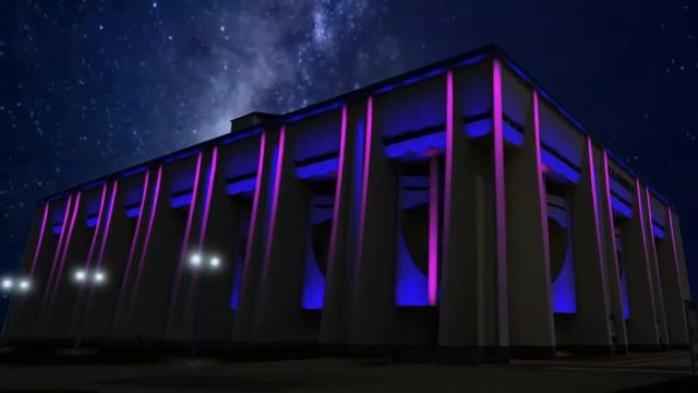 Проект архитектурной подсветки Филармония, г Майкоп смотреть онлайн