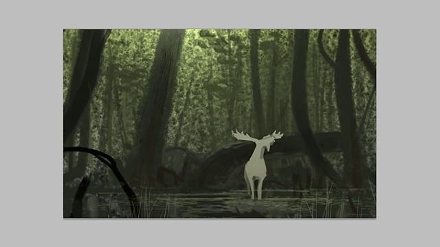 Speed paint - White Moose - Photoshop смотреть онлайн