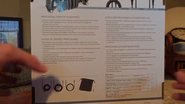 Audio technica ATH-M50X unboxing смотреть онлайн