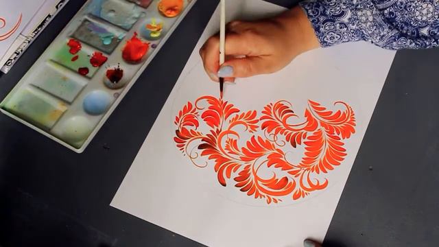 Petrikivka art speedpaint. Контролируемый хаос. смотреть онлайн