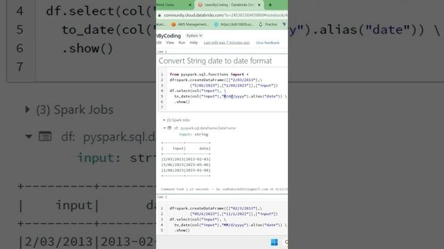 convert any string format to date type | cast to date datatype | Pyspark | Hive | rdbms смотреть онлайн