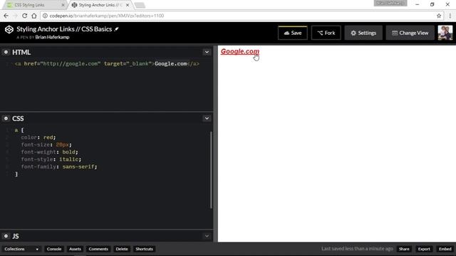 Styling Anchor Links // CSS Basics смотреть онлайн