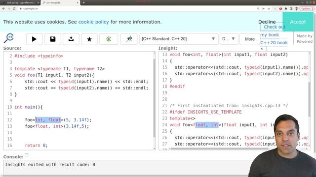 Generics in C++ 3 - Multiple Template parameters and non object-type parameters | Modern Cpp Series смотреть онлайн