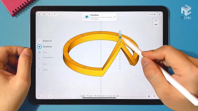 Modeling Woven Ring on iPad | Shapr3D смотреть онлайн