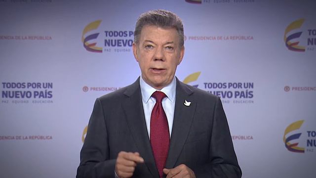 President Juan Manuel Santos of Colombia Message to ICSD смотреть онлайн