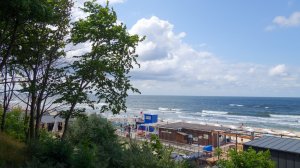 День в Янтарном. Балтийское море. Поселок Янтарный, пляж, 19 июля 2021 г.