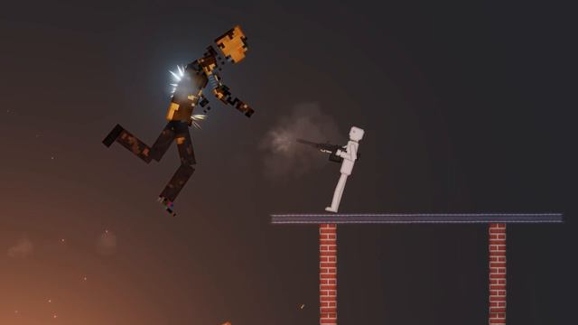 Industrial Android Vs People In People Playground