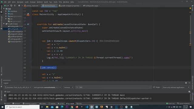 How to use Coroutines in 20 Minutes Kotlin Tutorial смотреть онлайн