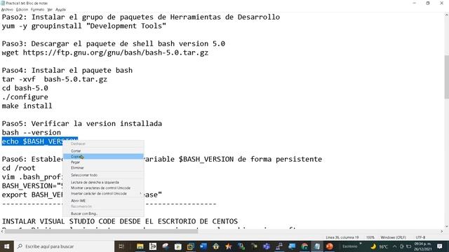 Instalar shell bash 5.0 y visual studio code en centos 7 смотреть онлайн