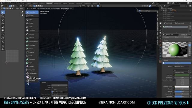 Blender Speed Modeling Lowpoly Tree In 5 MINUTES In Blender 3d | Low Poly 3d Modeling | Lowpoly Tre