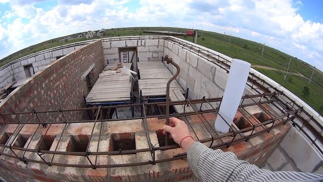 Армирование армопояса ч.3 - моя схема армирования смотреть онлайн