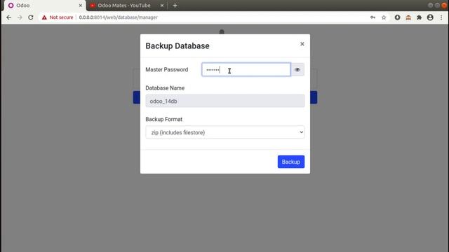 How To Back Up Database In Odoo14 смотреть онлайн