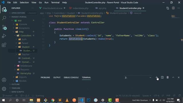 Vuejs Datatable | Vuejs Laravel Datatable | Server side data table in vuejs смотреть онлайн