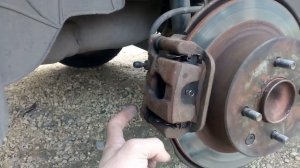 Nissan Tiida. Задний тормоз.