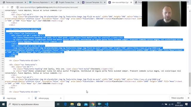 INF.03. ( EE.09. ) - HTML, CSS - Robimy prosty projekt w Bootstrap 4 cz.8 смотреть онлайн