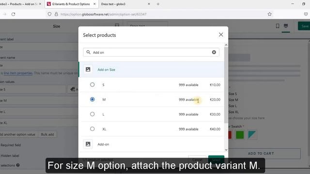 G:Variants & Product Options: Manage add-on product смотреть онлайн