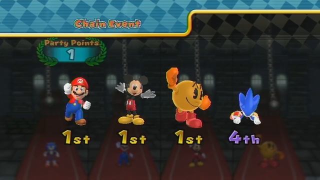 Mario Party 9 All Racing Minigames - Sonic Vs Mario Vs Mickey Mouse Vs Pacman (Master Cpu) смотреть онлайн