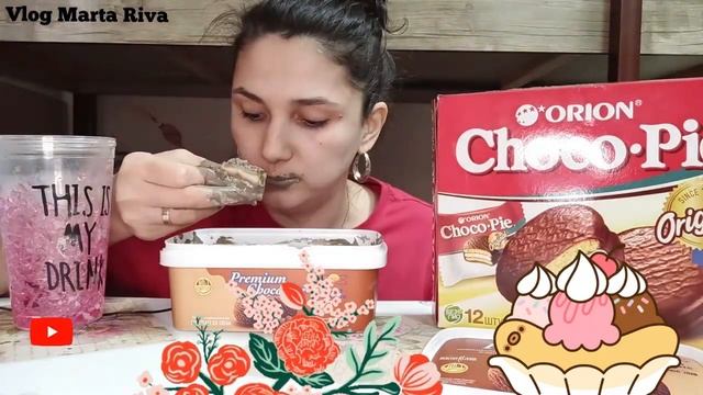 Печенье Туркестан с шоколадным мороженым Turkestan cookies with chocolate icecream @ vlog Marta Riv