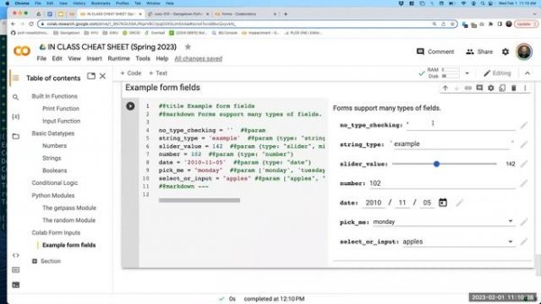 5.5 - Form Inputs in Google Colab  |  Intro to Python Programming