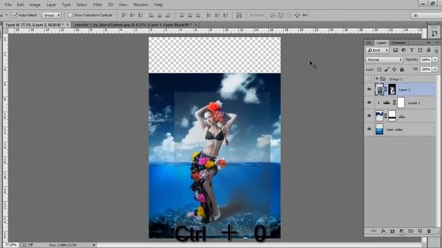 Photoshop Manipulation Tutorials Photo Effects | Underwater Girl смотреть онлайн