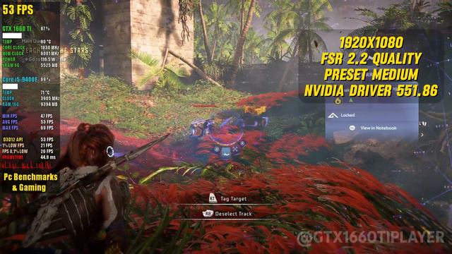 Horizon Forbidden West PC Performance GTX 1660 Ti Best Settings смотреть онлайн