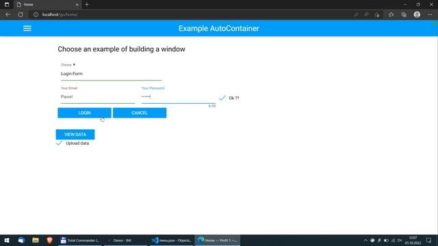 [AutoContainer] Automatically create windows from JSON for ABMaterial. смотреть онлайн
