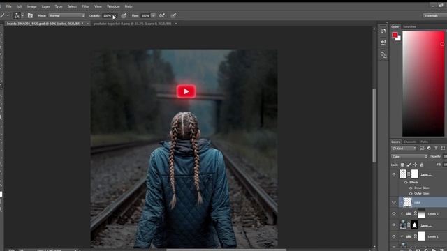 Youtube Glowing Effect | Photo Manipulation, Photoshop| Heer Ranjha bb ki vines смотреть онлайн