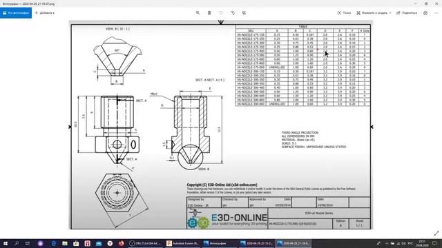 Промдизайн. Урок 5. Сопло хотенда E3D V6 175-400