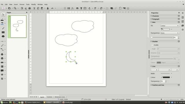 LibreOffice Draw - Clouds Drawing