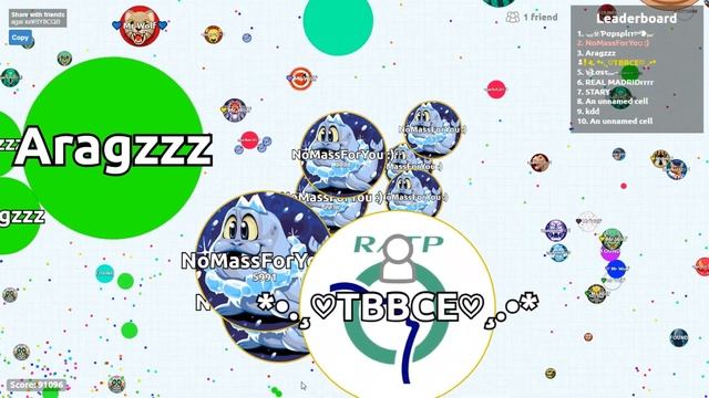 Agar.io: How To Takeover Fast! Agar.io Solo & Team Gameplay смотреть онлайн