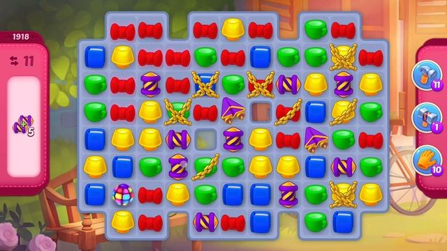HomeScapes Level 1918 No Boosters (18 Moves)