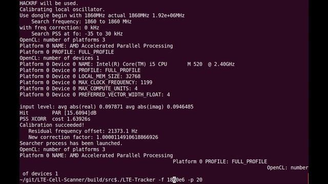 HACKRF support added to OpenCL TDD/FDD LTE Cell Searcher Tracker смотреть онлайн