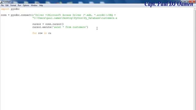 How to Connect Python to MS Access Database using pyodbc смотреть онлайн