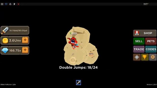 Getting to Glitch Island with only 24 jumps! (Roblox Blade Throwing Simulator) смотреть онлайн