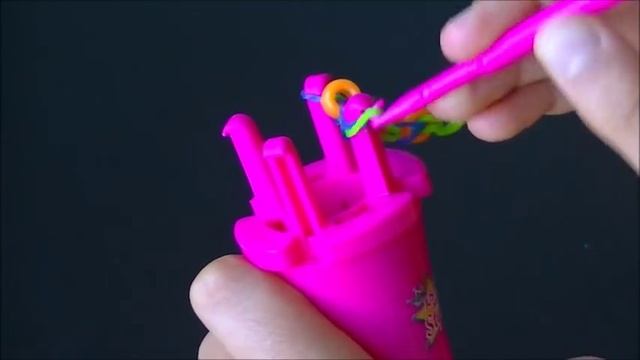 Новый станок и браслет из резинок с бусинами Rainbow loom bracelet with beads смотреть онлайн